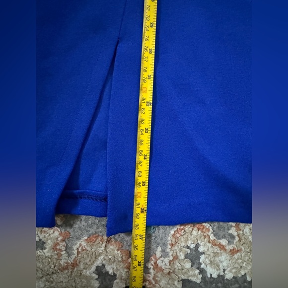 Calvin Klein Blue Regatta Foldover Sheath Dress Size 4 - Picture 10 of 11